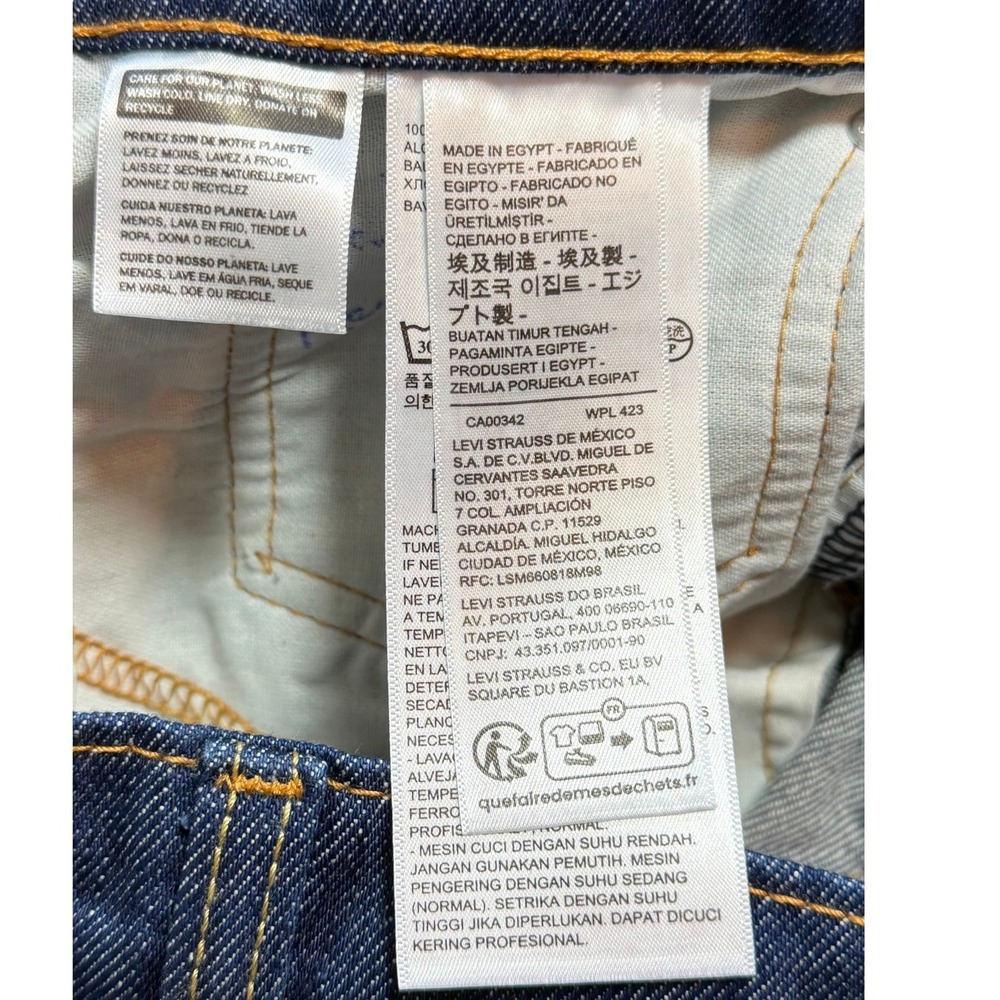 Levis 511 Slim Fit Dark Wash Indigo Denim Jeans Mens 42x30 NWT - Picture 6 of 8
